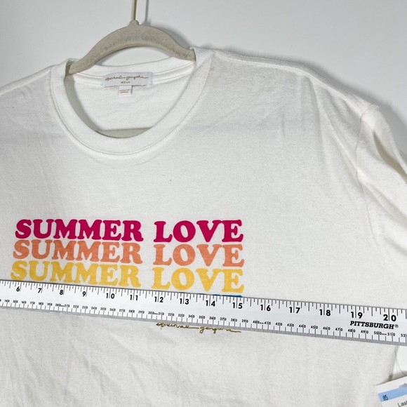 Spiritual Gangster Summer Love Graphic Sweater Women's White Pullover Medium NEW - Picture 6 of 9